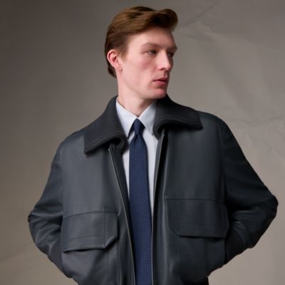 HERMESネクタイエルメスカラー ポシェット - グレー - メンズ, ネクタイ・スカーフ・マフラー